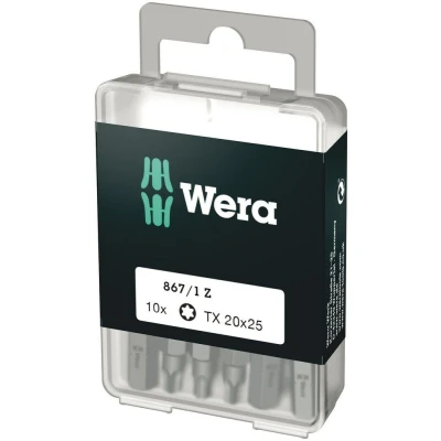 Afbeelding van Wera 1/4&quot; torx bit t20 x 25mm (Per blister van 10 stuks)