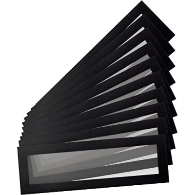 Afbeelding van Tarifold Magneet Pro magnetische whiteboards, 195207, pak met 10 frames, A5/A4, voor etiketten (H 55 x L 210 mm), zwart