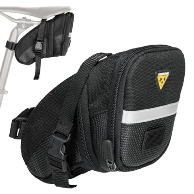 Afbeelding van Topeak Zadeltas met bevestigingsriemen Aero Wedge Pack, zwart, 20 x 11 12 cm, 1,31 liter