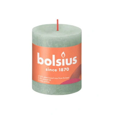 Afbeelding van Bolsius Stompkaars Jade Groen 80/68