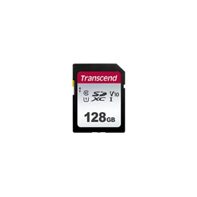 Afbeelding van Transcend Highspeed SDXC geheugenkaart van 128 GB (voor digitale camera&#039;s; foto&#039;s en video&#039;s; autoradio), klasse 10, UHS I U3, Video Speed Class V30 voor 4K Ultra HD TS128GSDC300S E2