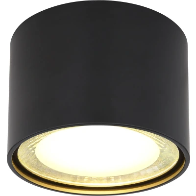 Afbeelding van Globo, Wandlamp + plafondlamp, Plafondlamp Serena zwart mat 1xLED (1250 lm)