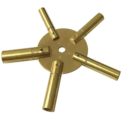 Afbeelding van BRASS CLOCK SPIDER KEY WINDING KEYS 2 10 NIEUWE TOOL