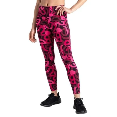 Afbeelding van Dare 2b Invloedrijke strakke broek voor dames, Puur Roze Graffiti, 36