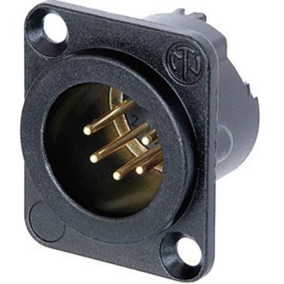 Afbeelding van Neutrik NC5MD LX B XLR connector Flensstekker, contacten recht Aantal polen: 5 Zwart 1 stuk(s)