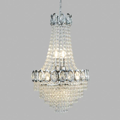 Afbeelding van Searchlight kroonluchter Limoges met glasparel behanging
