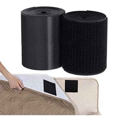 Afbeelding van TEUVO 11cm X 2M Lang Niet Klevend Klittenband voor Naaien, Zelfklevende Klittenbandsluiting Stof, Kabelbinder DIY en Naaiprojecten Thuis op het Werk