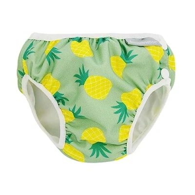 Afbeelding van Vimse Zwemluier Groen Ananas Wasbaar Flexibel OEKO TEX® Standard 100