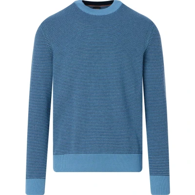 Afbeelding van BOSS Pullover Amercury Blauw maat XXL Heren met Regular fit Pasvorm Katoen Suitable Herenkleding