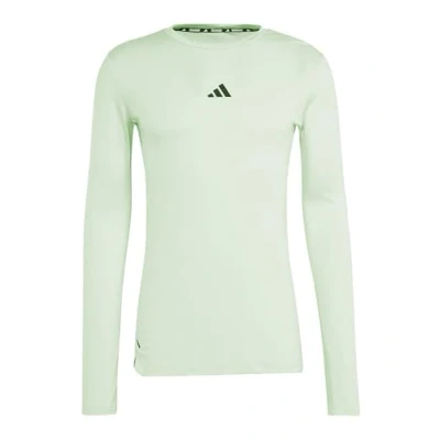 Afbeelding van adidas Heren Workout Long Sleeve Tee, semi green spark/black, L