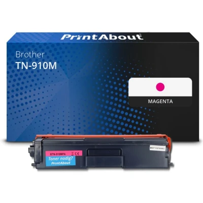 Afbeelding van Huismerk Brother TN 910M Toner Magenta Extra hoge capaciteit