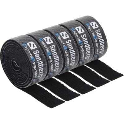 Afbeelding van Sandberg cable Velcro strap 5 pack tie Zwart 5stuk(s) kabelbinder