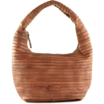 Afbeelding van FREDsBRUDER Leren Schoudertas Lift Hobo Light Rust Terracotta