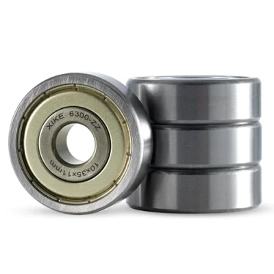 Afbeelding van XiKe 6300ZZ dubbel afgedicht kogellager 10x35x11mm, chroomstaal voorgesmeerd metalen afdichtingen, 6300 2Z diepgroefkogellager 4 stuks