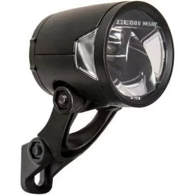 Afbeelding van Herrmans Koplamp H Black MR8 dynamo aan/uit functie met houder 180 lumen