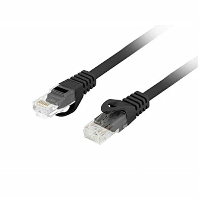 Afbeelding van Lanberg Patchkabel cat.6 UTP 1,5m zwart (U/UTP, CAT6, 1.50 m), Netwerkkabel