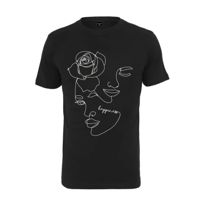Afbeelding van Mister Tee ONE LINE ROSE Tshirt print, Dames, Maat: Large, Black
