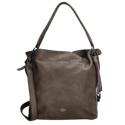 Afbeelding van Charm London Tottenham Shopper darkbrown Damestas