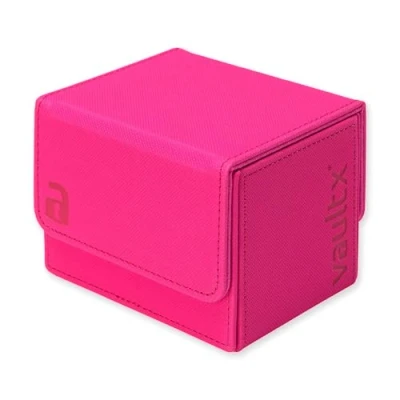Afbeelding van Vault X Deckbox voor Trading Cards, Exo Tec Materiaal, Kaartenhouder en Opbergdoos, Afneembaar Magnetisch Deksel (Neon Roze, Sideloading)