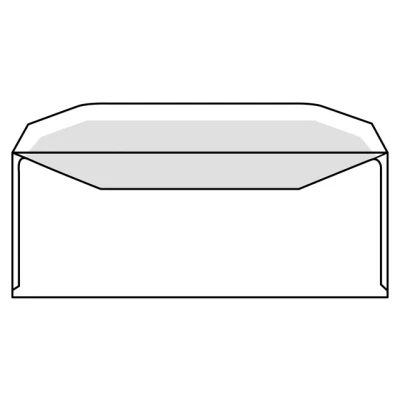 Afbeelding van Envelop IEZZY C5/6 114x229mm venster rechts gegomd wit 500st
