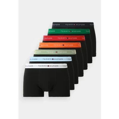 Afbeelding van Tommy Hilfiger Underwear Boxershorts lichtblauw / rood zwart wit