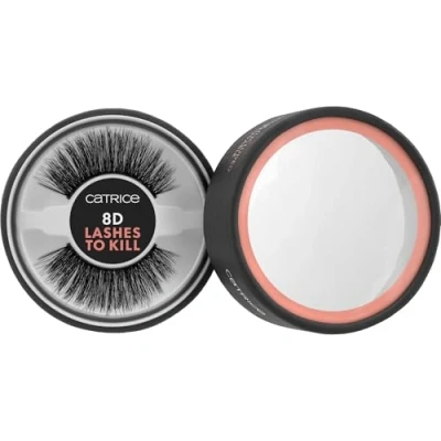 Afbeelding van Catrice 8D Lashes To Kill Nr. 020 Kunstwimpers, zwart, langhoudend, nepwimpereffect, veganistisch, zonder microplasticdeeltjes, nanodeeltjes, parfum, per stuk verpakt (1 g)