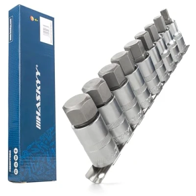 Afbeelding van HASKYY Inbusdoppen 1/2 inch moer dopsleutel bit zeskant set sleutel