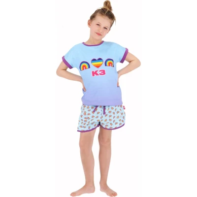 Afbeelding van K3 Shortama Pyjama Regenboog Maat 98/104