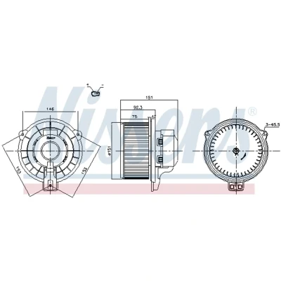 Afbeelding van Nissens Kachelventilator 87821