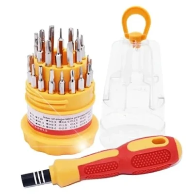 Afbeelding van PARENCE. 31 in 1/1 schroevendraaier set met een van 30 magnetische bits en ergonomische opbergdoos boor CROSS, FLAT, TORX, SPECIAL, INBUS
