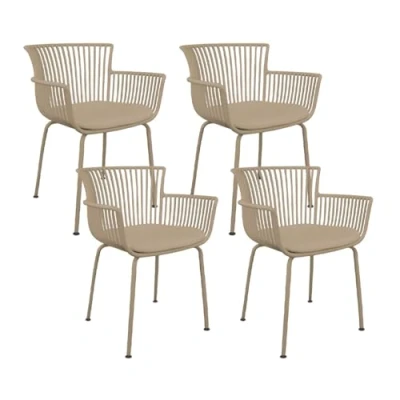 Afbeelding van Set van 4 Kick tuinstoel Otis Beige