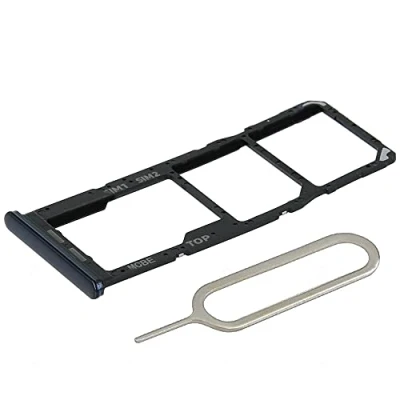 Afbeelding van MMOBIEL Dual Sim Kaart Houder voor Samsung Galaxy M32 2021 Zwart incl. Pin
