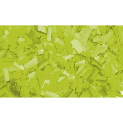 Afbeelding van Showgear Slowfall confetti 55 x 17mm Fluor green, 1 kg Flameproof