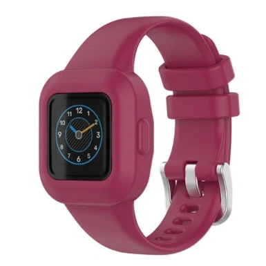 Afbeelding van Siliconen one color bandje Bordeaux Garmin Vivofit Junior 3