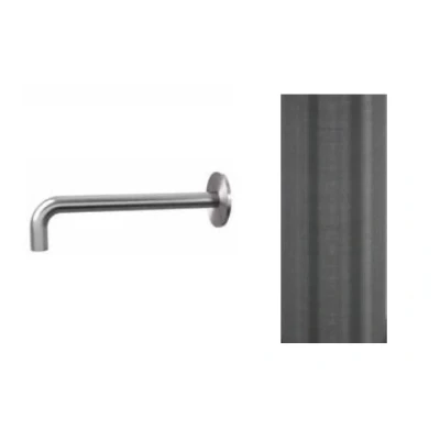Afbeelding van Waterevolution Flow baduitloop 19cm PVD Gun Metal T167119GME