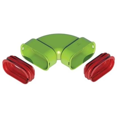 Afbeelding van Ubbink air excellent ae35sc bocht 90 horizontaal set 0188572