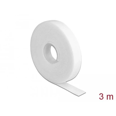 Afbeelding van Delock klittenband op rol L 3 m x B 13 mm wit