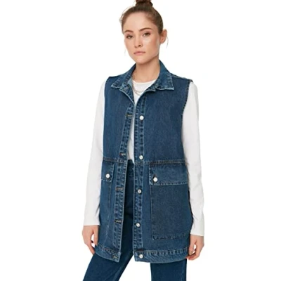 Afbeelding van Trendyol TCTAW22CK0006 Volwassenen Vrouwen Single Donkerblauw 36