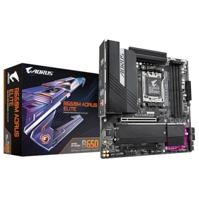 Afbeelding van GIGABYTE B650M AORUS ELITE moederbord AMD B650 Socket AM5 ATX