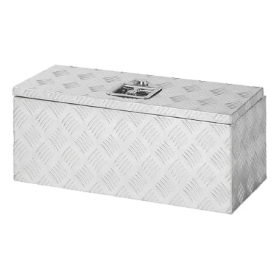 Afbeelding van aluminium gereedschapskist voor aanhangerzijde, transportkist, opbergbox, box, 60 x 25 cm, aanhanger, kist