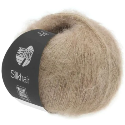 Afbeelding van LANA GROSSA Silkhair Fijn kantgaren van Superkid mohair met zijde, handbreigaren 70% (Superkid) en 30% 25 g wol voor breien haken, 210 m garen