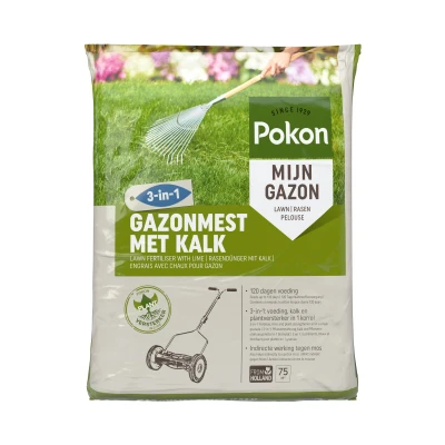 Afbeelding van Gazonmest met kalk 3 in 1 voor 75m2