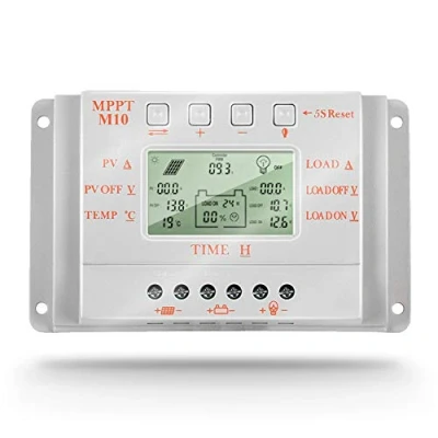 Afbeelding van SolaMr 10A Solar Charge Controller 12V/24V Automatische Identificatie Voltage Intelligente Regelaar met LCD Display M10