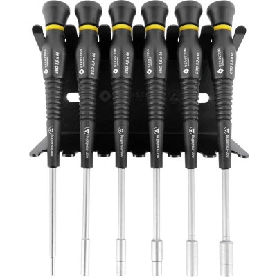 Afbeelding van Bernstein Tools for Electronics Werkzeugfabrik Schroevendraaierset ESD 6 delig Dop (zeskant)