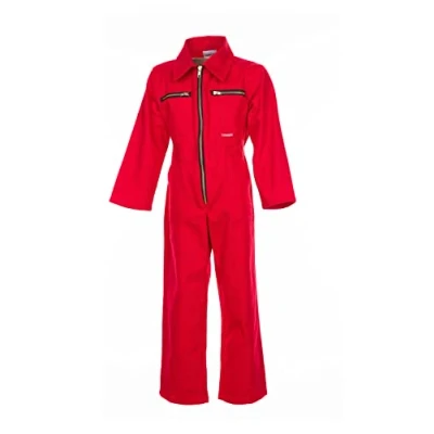 Afbeelding van Planam Maat 122/128 kinderen Junior Rally combi BW middenrood model 0161