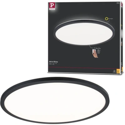 Afbeelding van Paulmann Atria Shine 70999 LED plafondlamp 22 W Warmwit Zwart