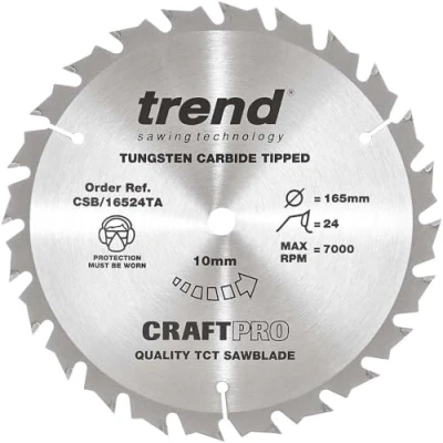 Afbeelding van Trend CSB/16524TA knutselzaagblad, dun, 165 x 24 mm, 10 stuks