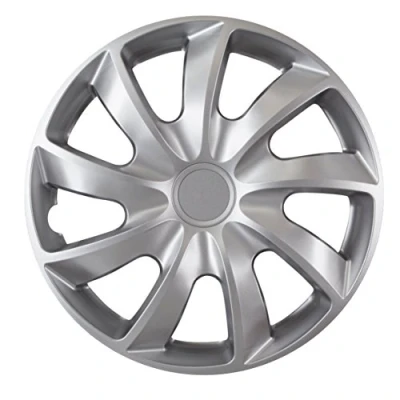 Afbeelding van NRM QUAD Universele wieldoppen maat 15&quot; set van 4 stuks zilver