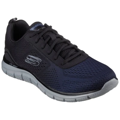 Afbeelding van Skechers Sport Track Sneakers laag navy/black, Heren, Maat: 39, Navy/black Polyester