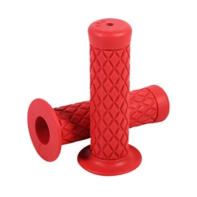 Afbeelding van Motorfiets Handvatten Zachte Rubber Universele Stuurgrepen Voor Fiets 22mm 7/8inch (Rood)
